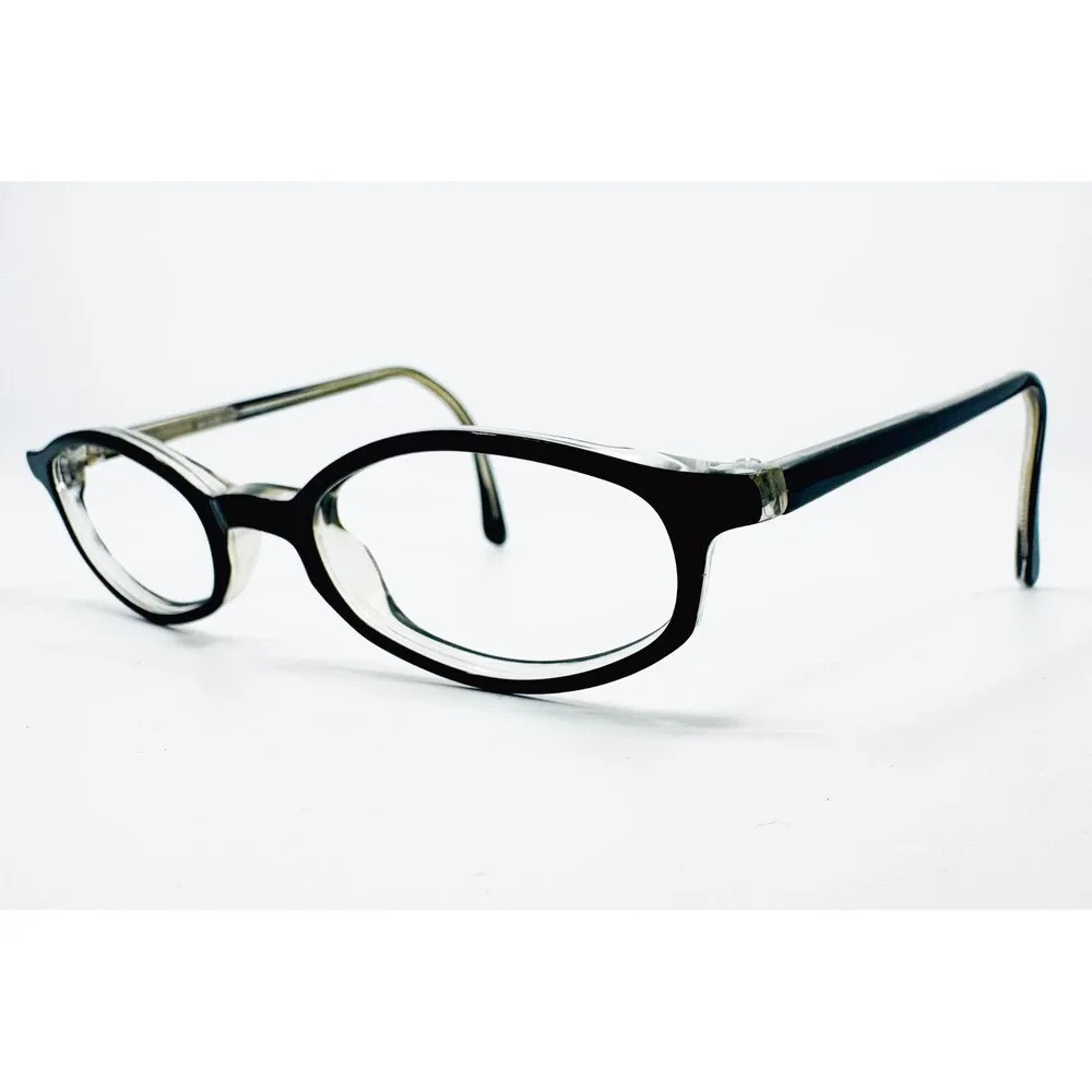 Modo 143 Eyeglasses Frames Women Black Clear Italy Oval 47-17-135